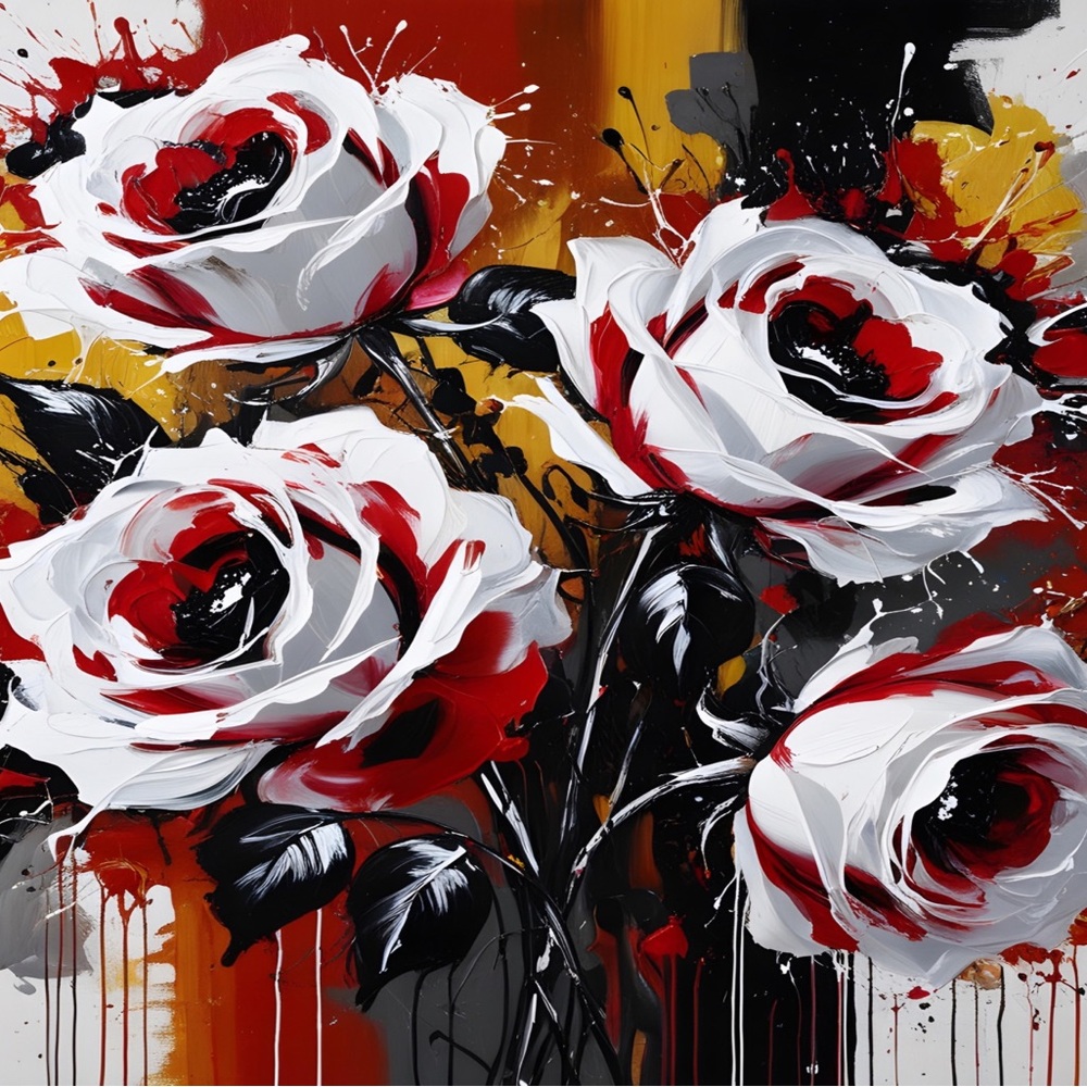 Fiery Bloom Metal Art Print 8 x 12 inches